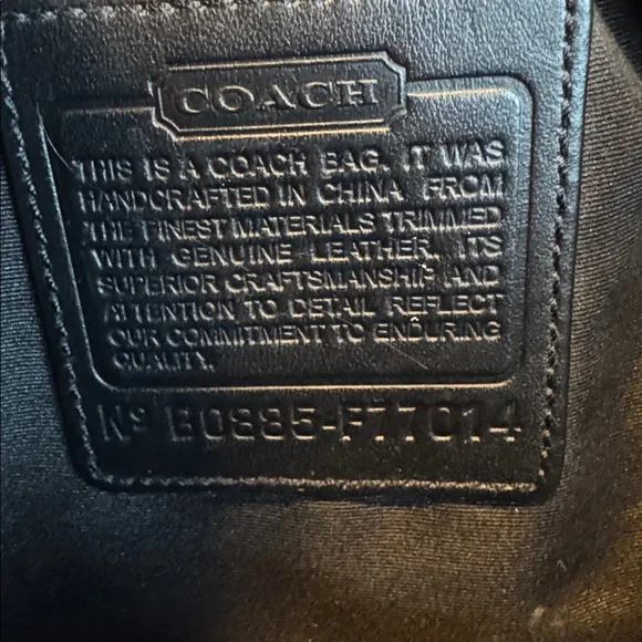 Coach Black Signature Jacquard Tote - Picture 6 of 11